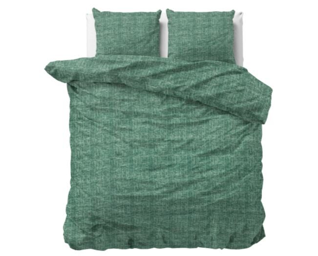 Flaneļa gultas veļas komplekts LEO GREEN