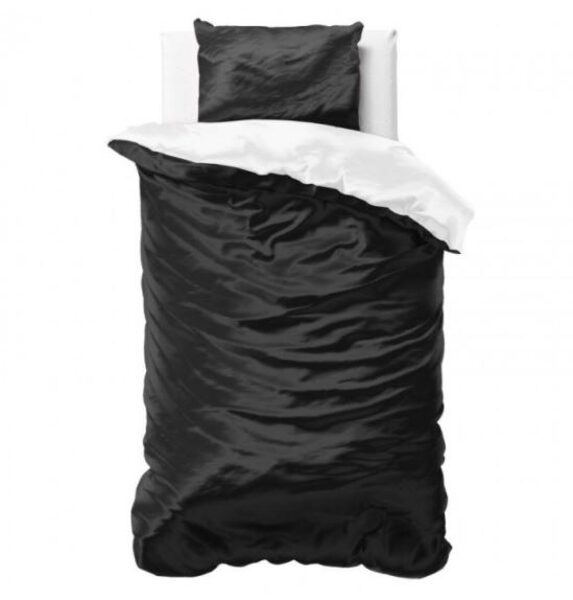 Gultas veļas komplekts BEAUTY DOUBLE FACE, melns/balts