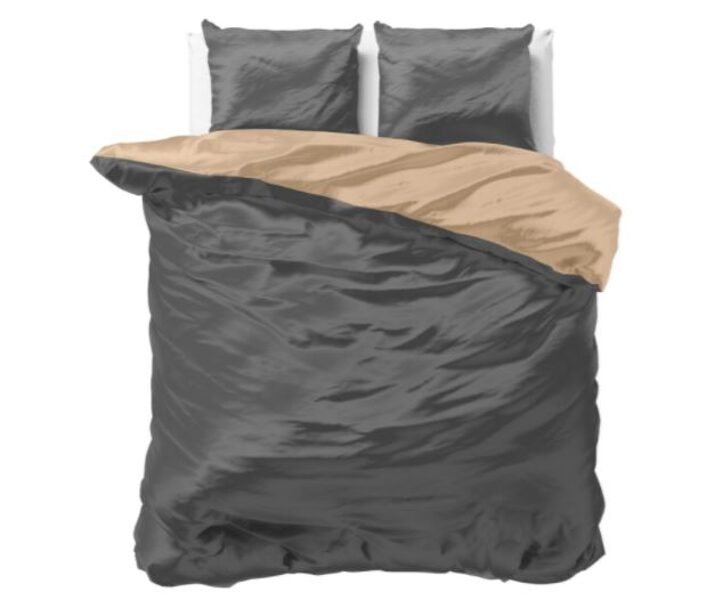 Gultas veļas komplekts BEAUTY DOUBLE FACE, antracīta/brūns