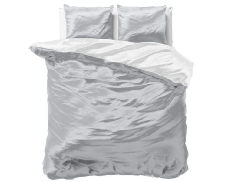 Gultas veļas komplekts BEAUTY DOUBLE FACE, pelēks/balts
