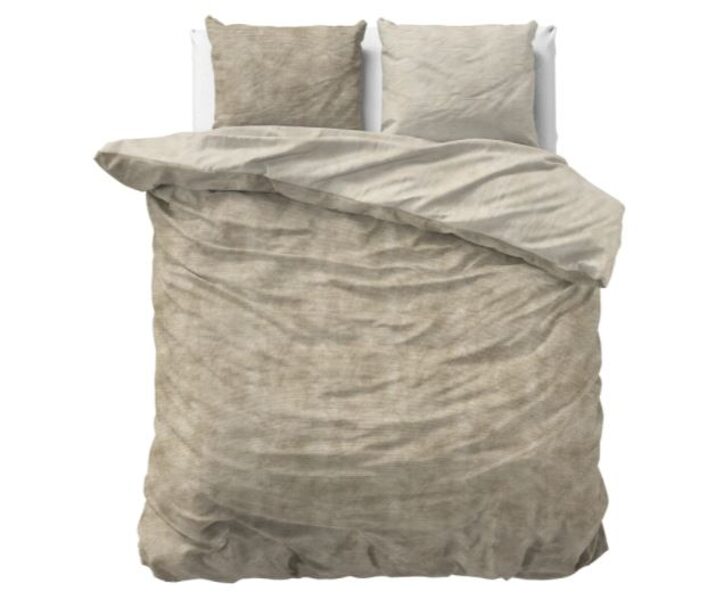 Flaneļa gultas veļas komplekts FL WASHED COTTON, brūns