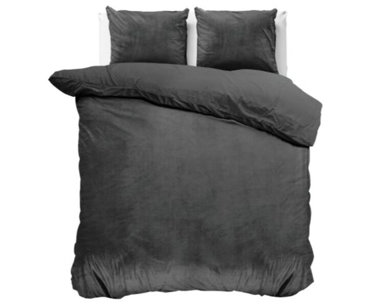 Gultas veļas komplekts VELVET, antracīta