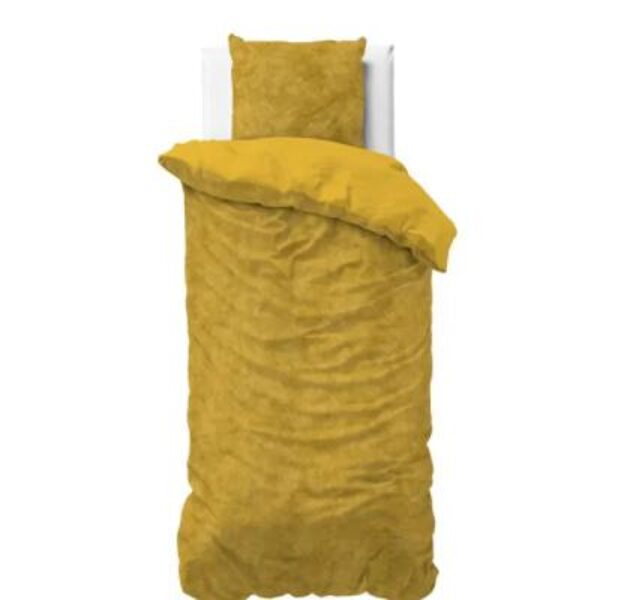 Gultas veļas komplekts VELVET, dzeltens