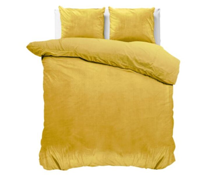 Gultas veļas komplekts VELVET, dzeltens